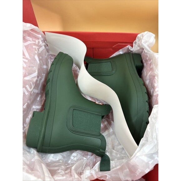 Hunter Original Chelsea Women's Waterproof Ankle Rain Boots, Green Size 7 NEW - Picture 16 of 16
